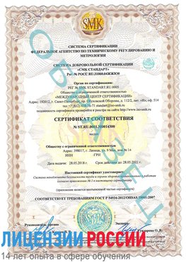 Образец сертификата соответствия Апатиты Сертификат OHSAS 18001